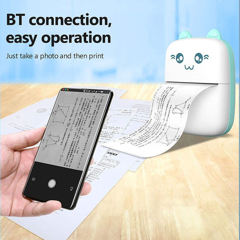 Portable Mini Pocket Printer BT Thermal Printer MT COLLECTION