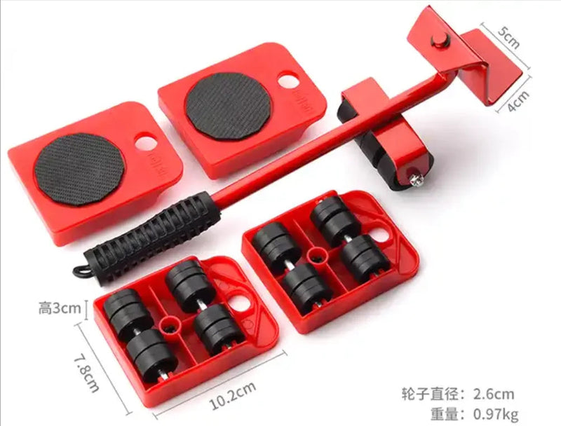 5Pcs/Set Heavy Duty Furniture Lifter Mover Moving Device Lifting Helper