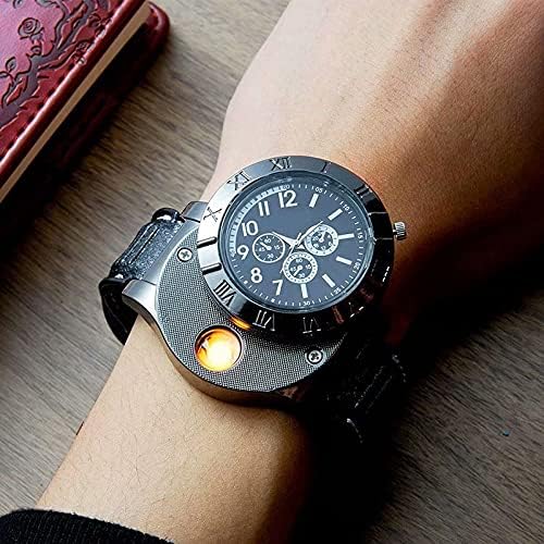 New Windproof Military USB Lighter Watch