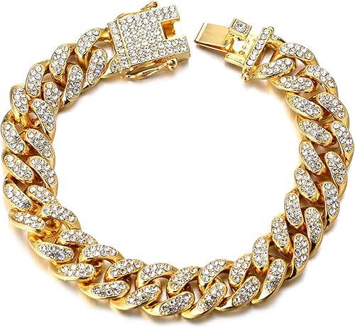 Luxury Gold Watch Necklace And Bracelet Set 3Pcs